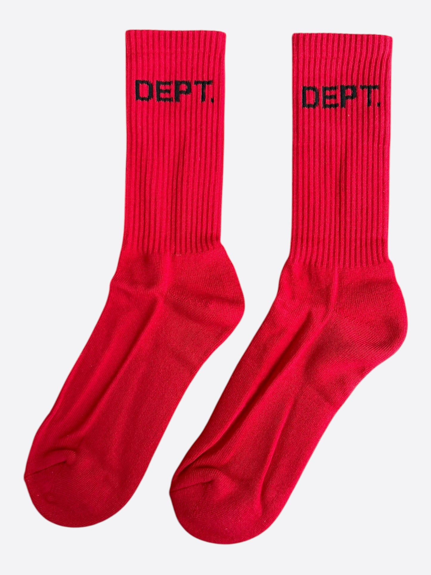 Gallery Dept Red & Black Logo Socks