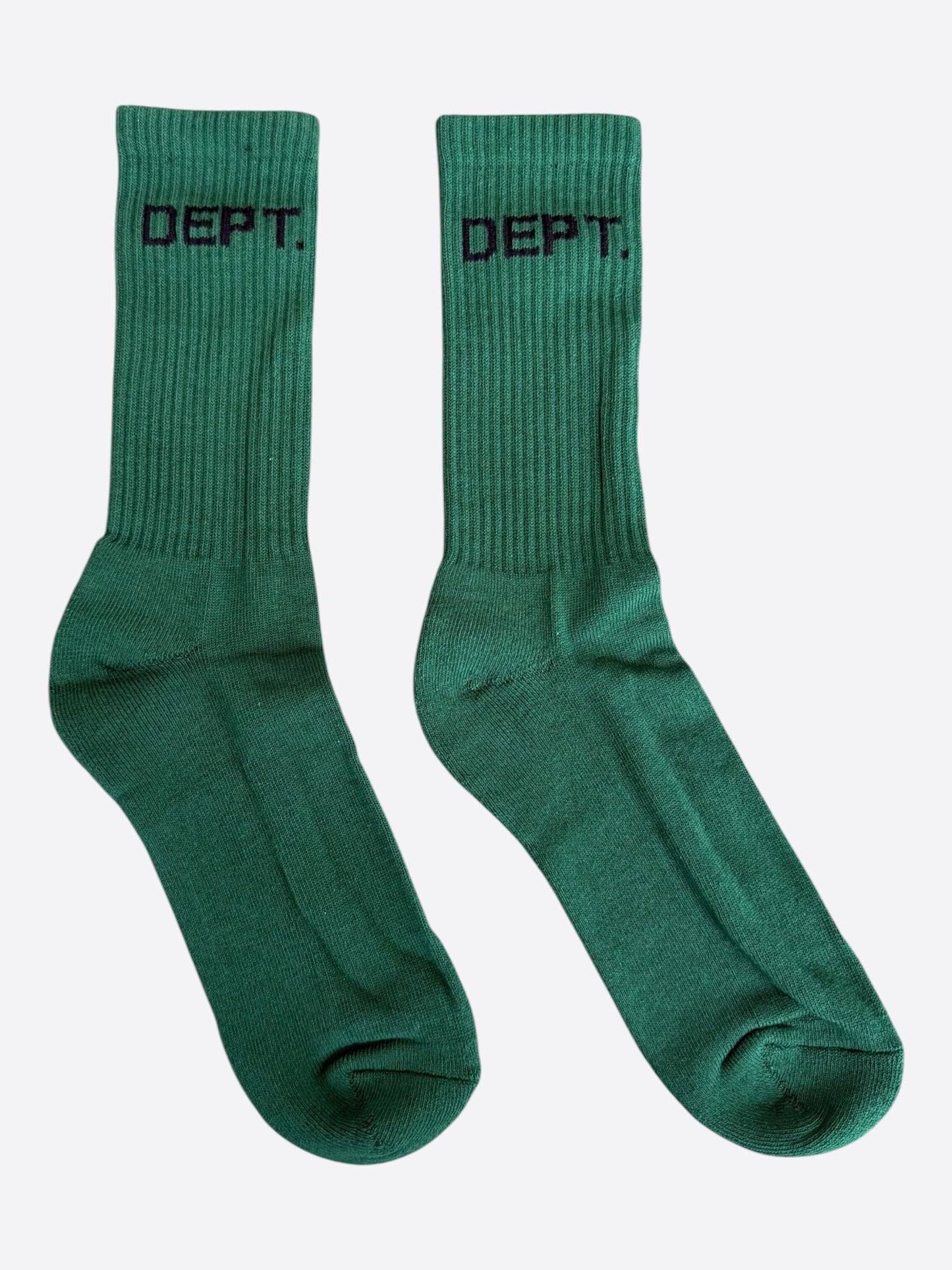Gallery Dept Hunter Green & Black Logo Socks