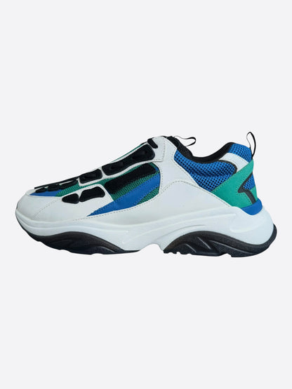 Amiri White, Green & Teal Bones Runners