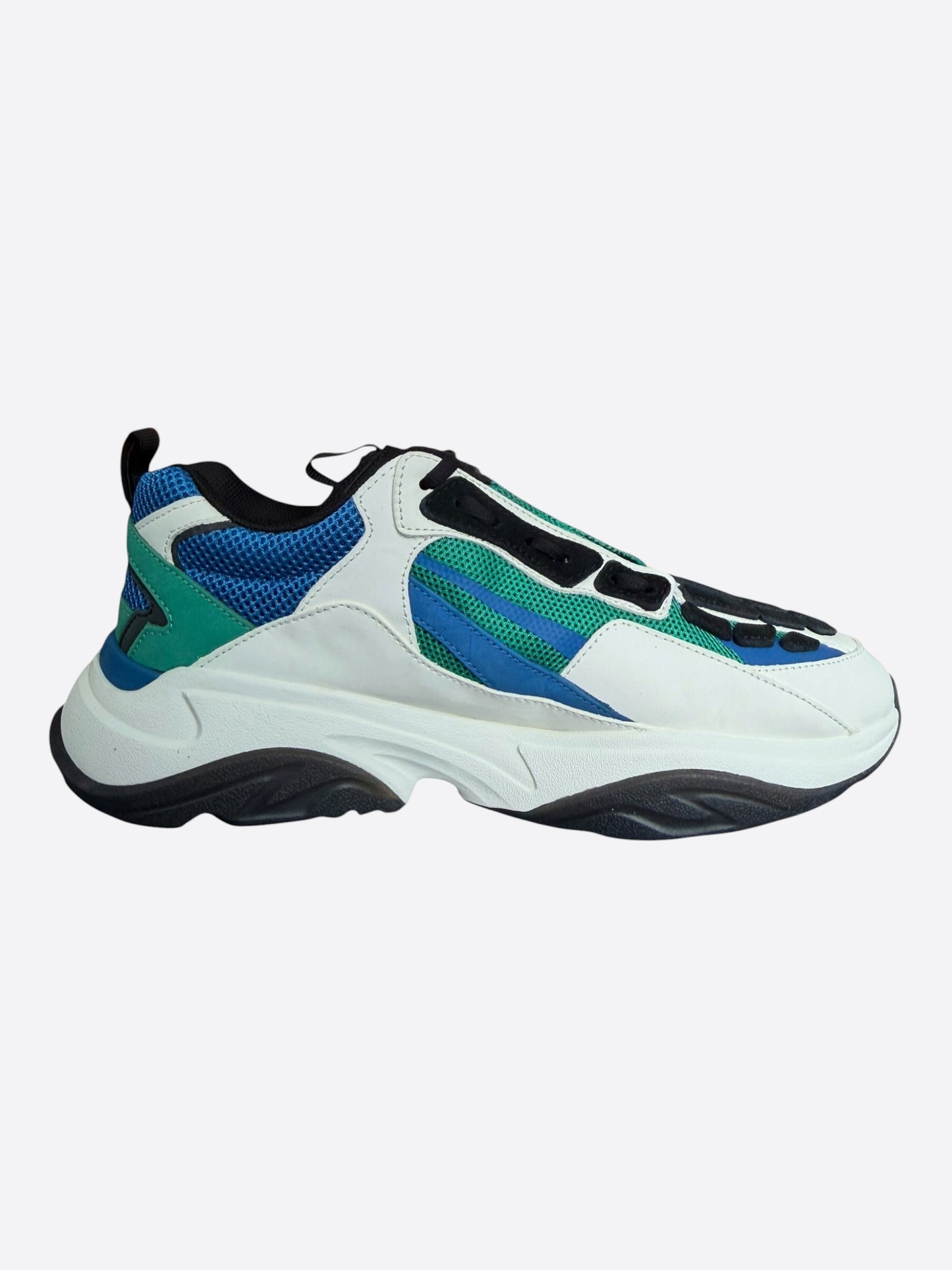 Amiri White, Green & Teal Bones Runners