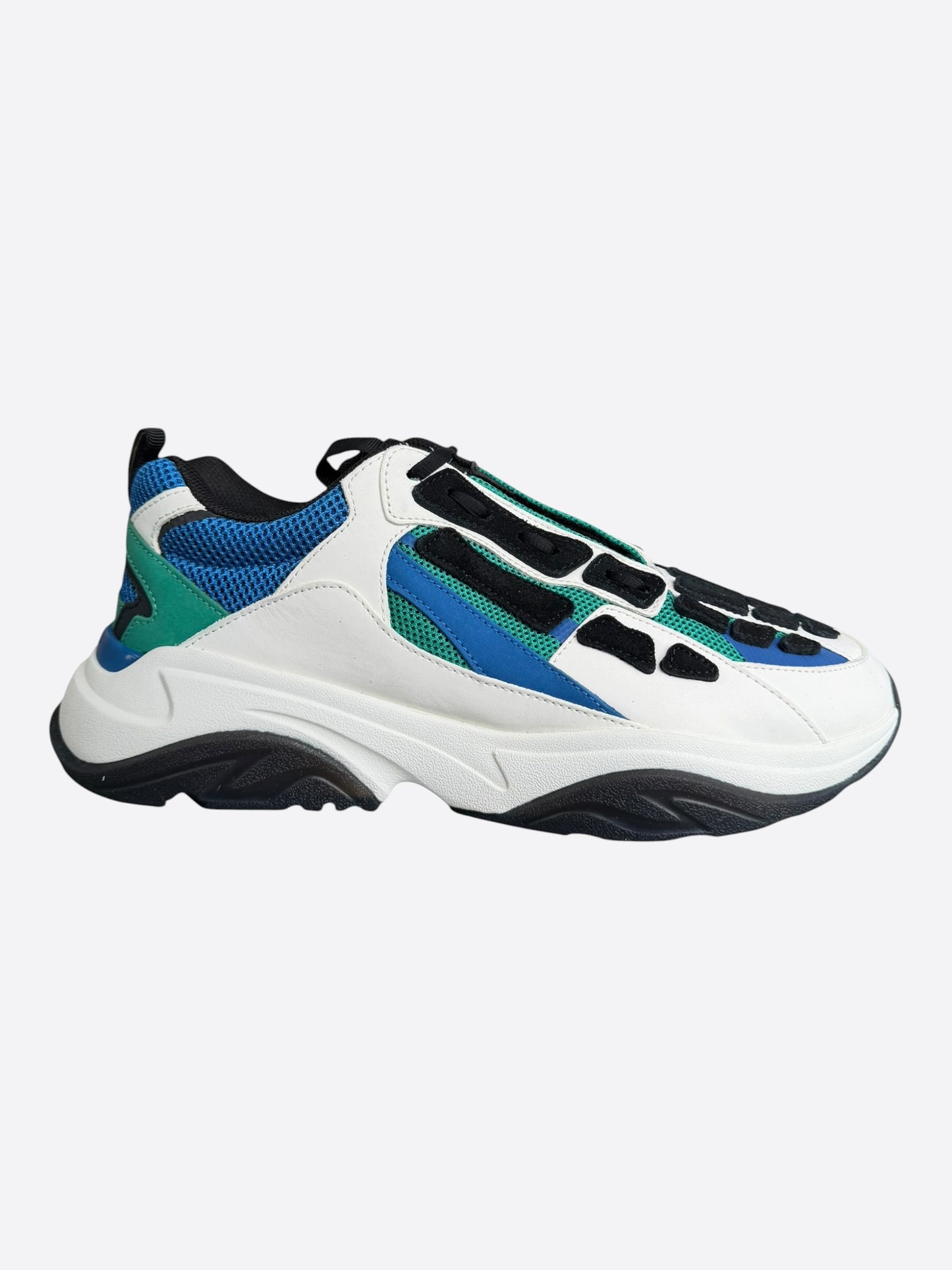 Amiri White, Green & Teal Bones Runners