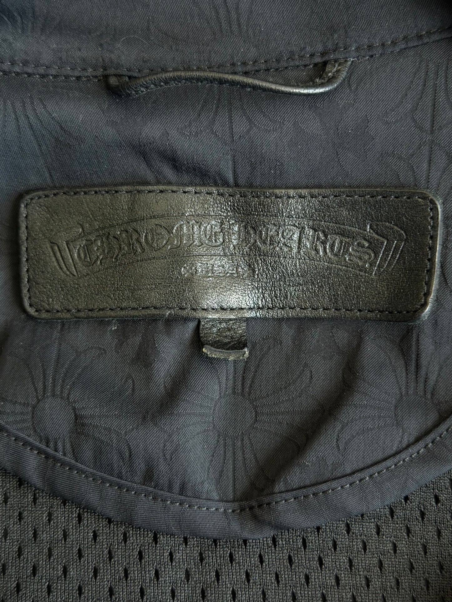 Chrome Hearts Black Cross Patch Jacquard Match Point Windbreaker