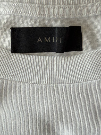 Amiri White & Black Hollywood Logo Shotgun T-Shirt