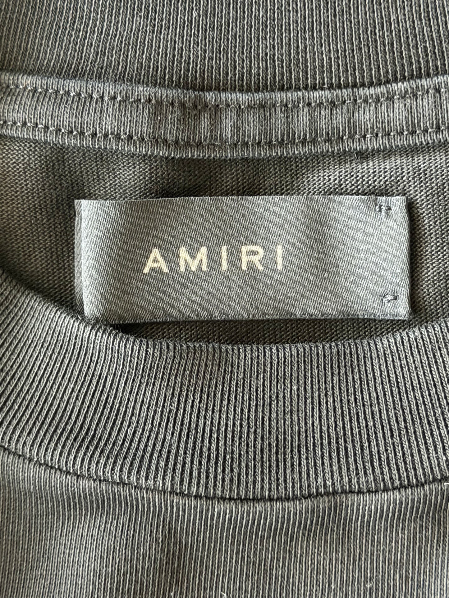 Amiri Black & White Hollywood Logo Shotgun T-Shirt