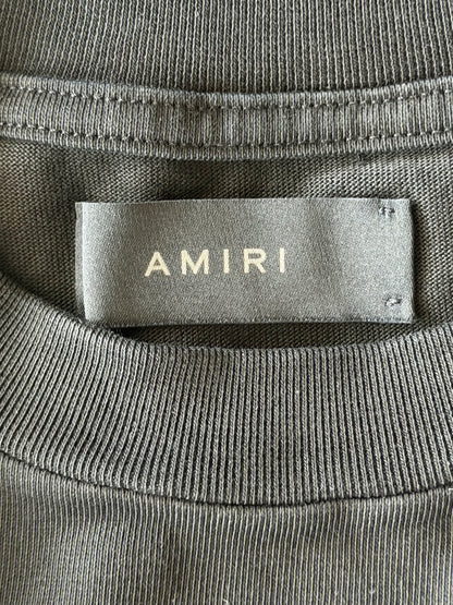 Amiri Black & White Hollywood Logo Shotgun T-Shirt
