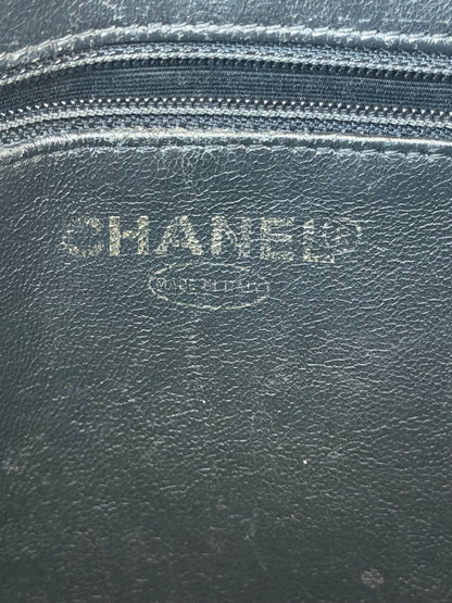 Chanel Black Caviar Quilted Medallion Tote Bag