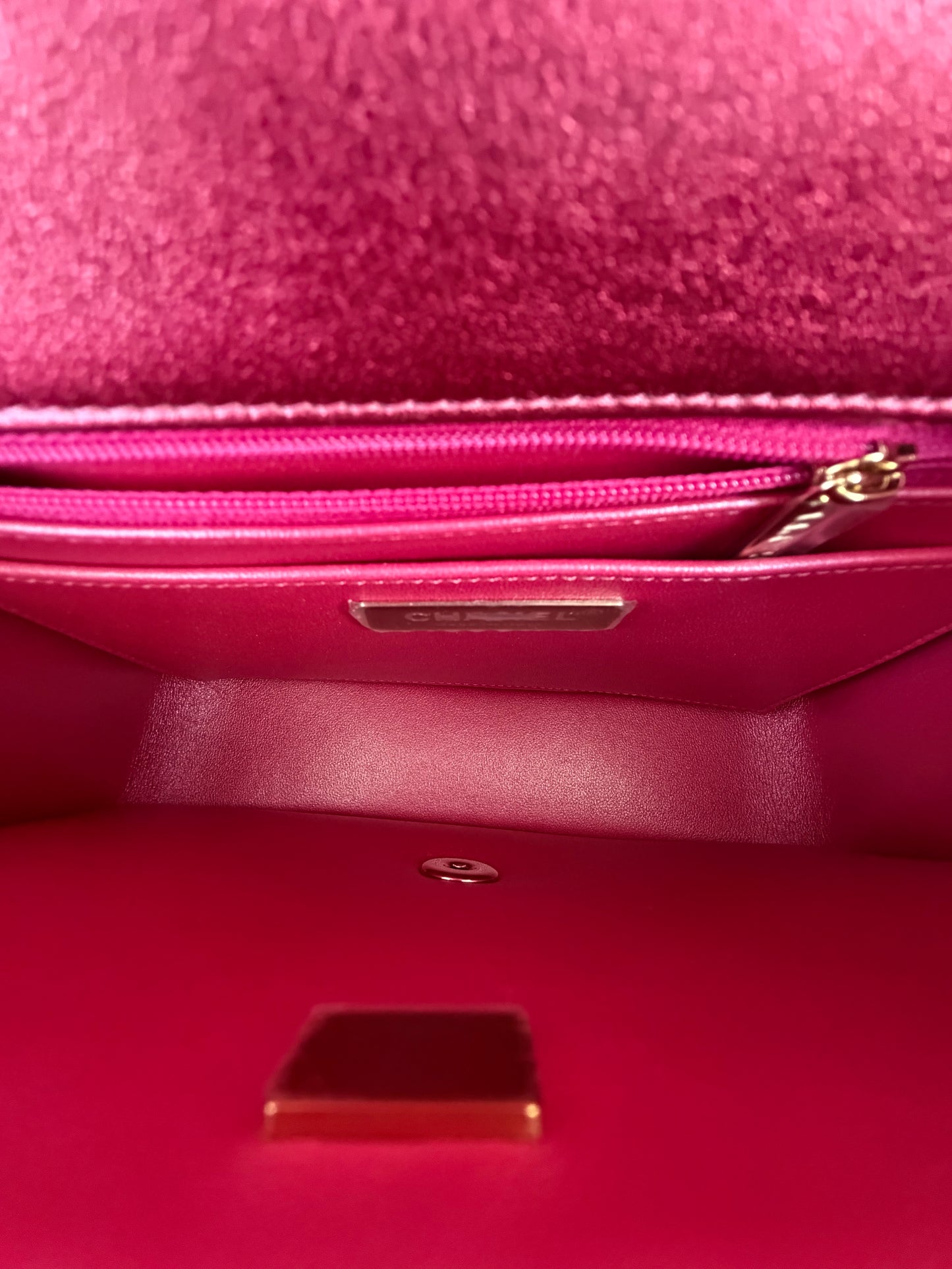Chanel Pink Mirror Quilted Hollywood Boulevard Backpack