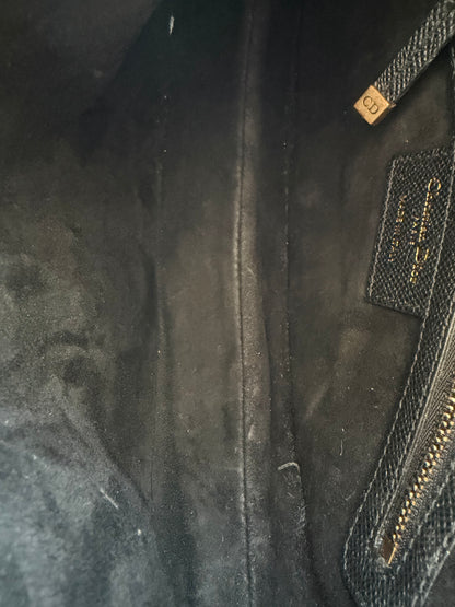 Dior Black Leather Mini Saddle Bag
