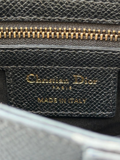 Dior Black Leather Mini Saddle Bag
