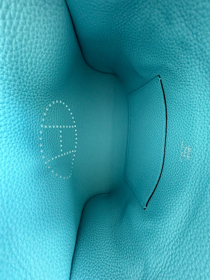 Hermes Blue Togo Videpoches Bag