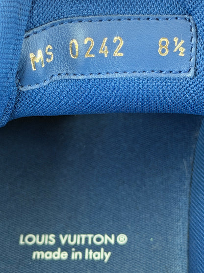 Louis Vuitton Blue & Grey EPI Leather Trainers
