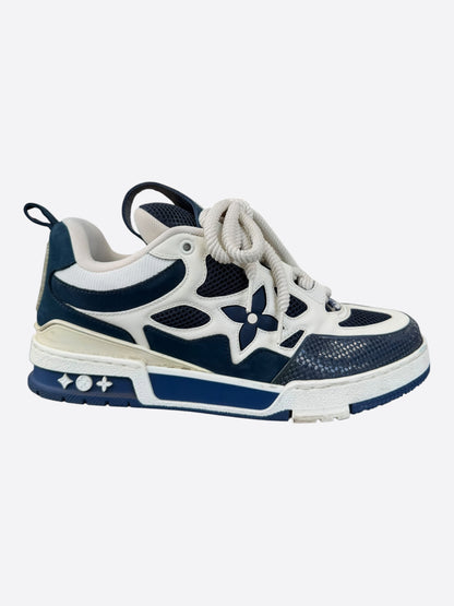 Louis Vuitton Navy & White Skate Trainers