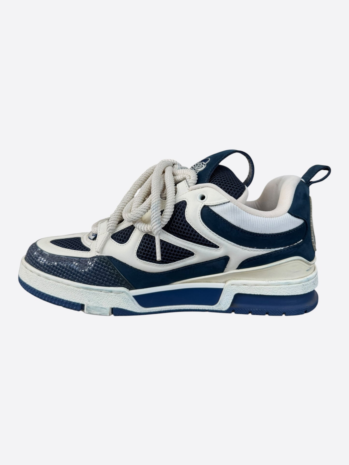 Louis Vuitton Navy & White Skate Trainers