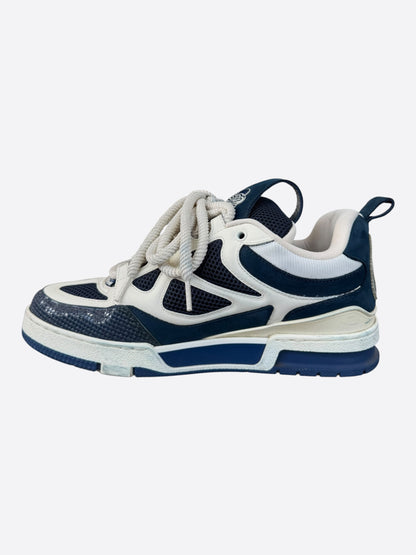 Louis Vuitton Navy & White Skate Trainers