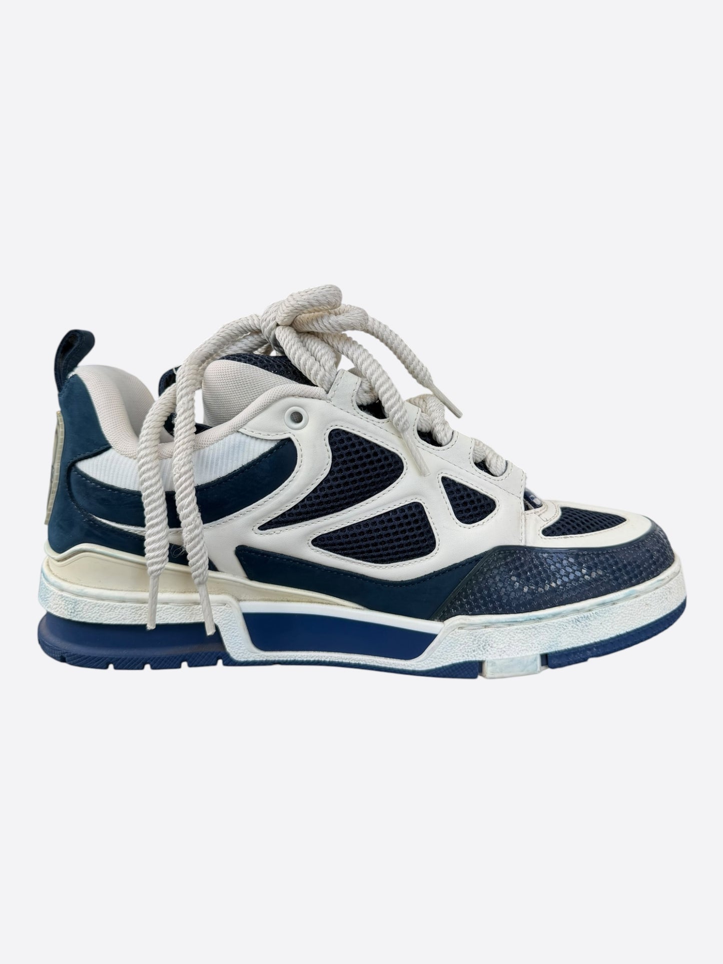 Louis Vuitton Navy & White Skate Trainers