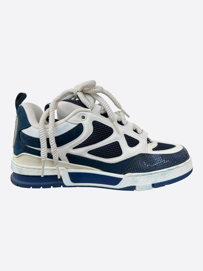 Louis Vuitton Navy & White Skate Trainers