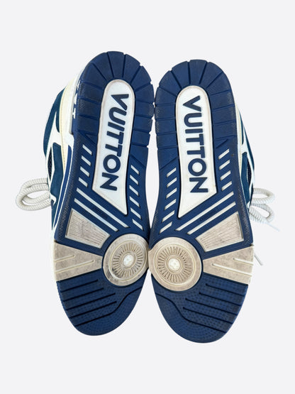 Louis Vuitton Navy & White Skate Trainers