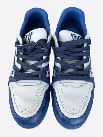 Louis Vuitton Blue & Grey EPI Leather Trainers