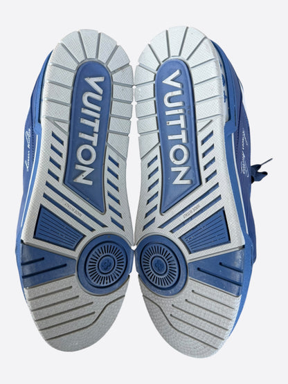 Louis Vuitton Blue & Grey EPI Leather Trainers
