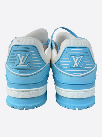 Louis Vuitton Blue & White Monogram Trainers