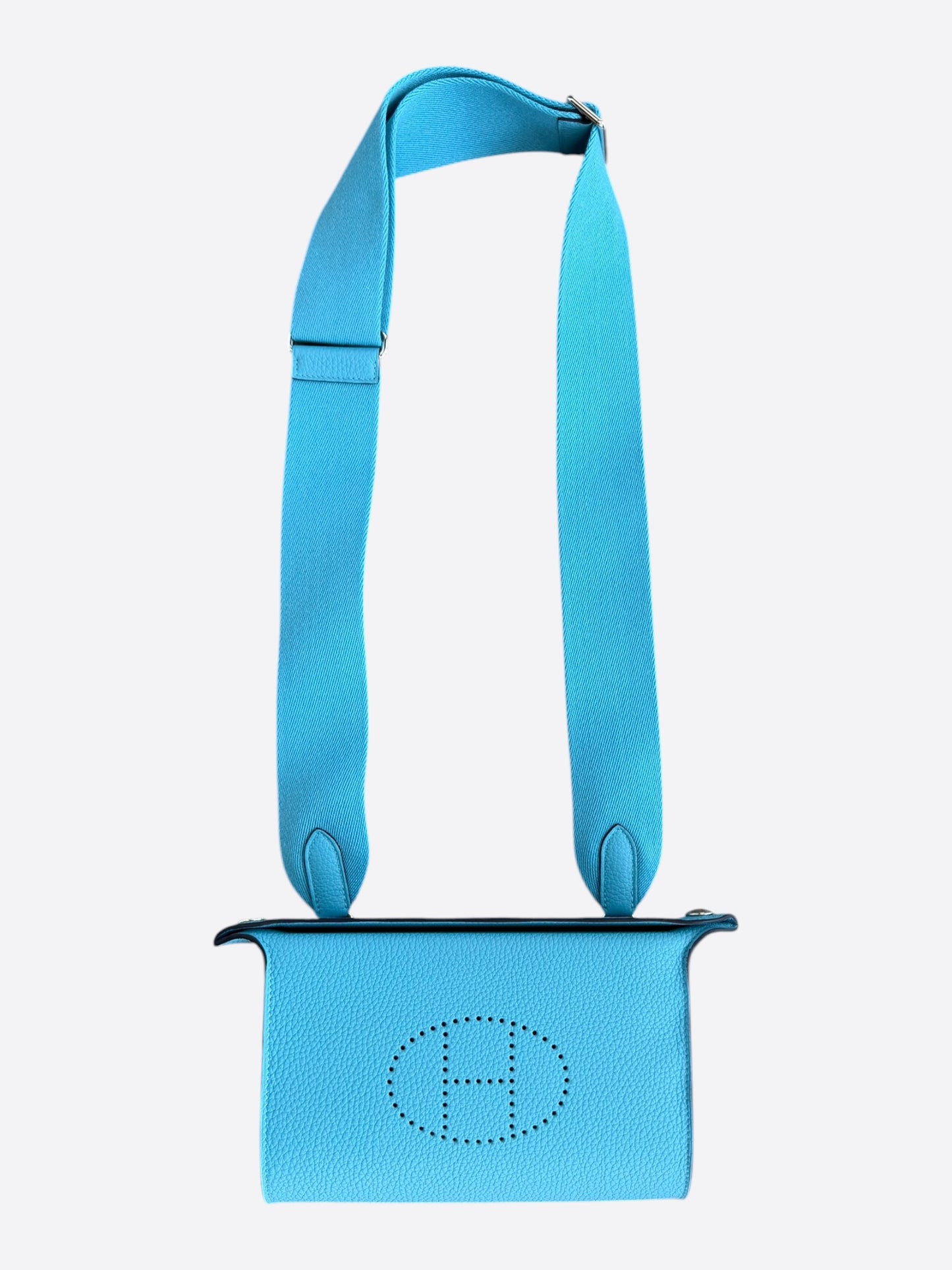 Hermes Blue Togo Videpoches Bag