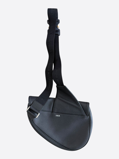 Dior Black Leather Saddle Bag