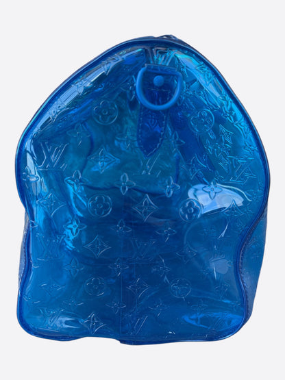 Louis Vuitton Blue Monogram Transparent Keepall 50
