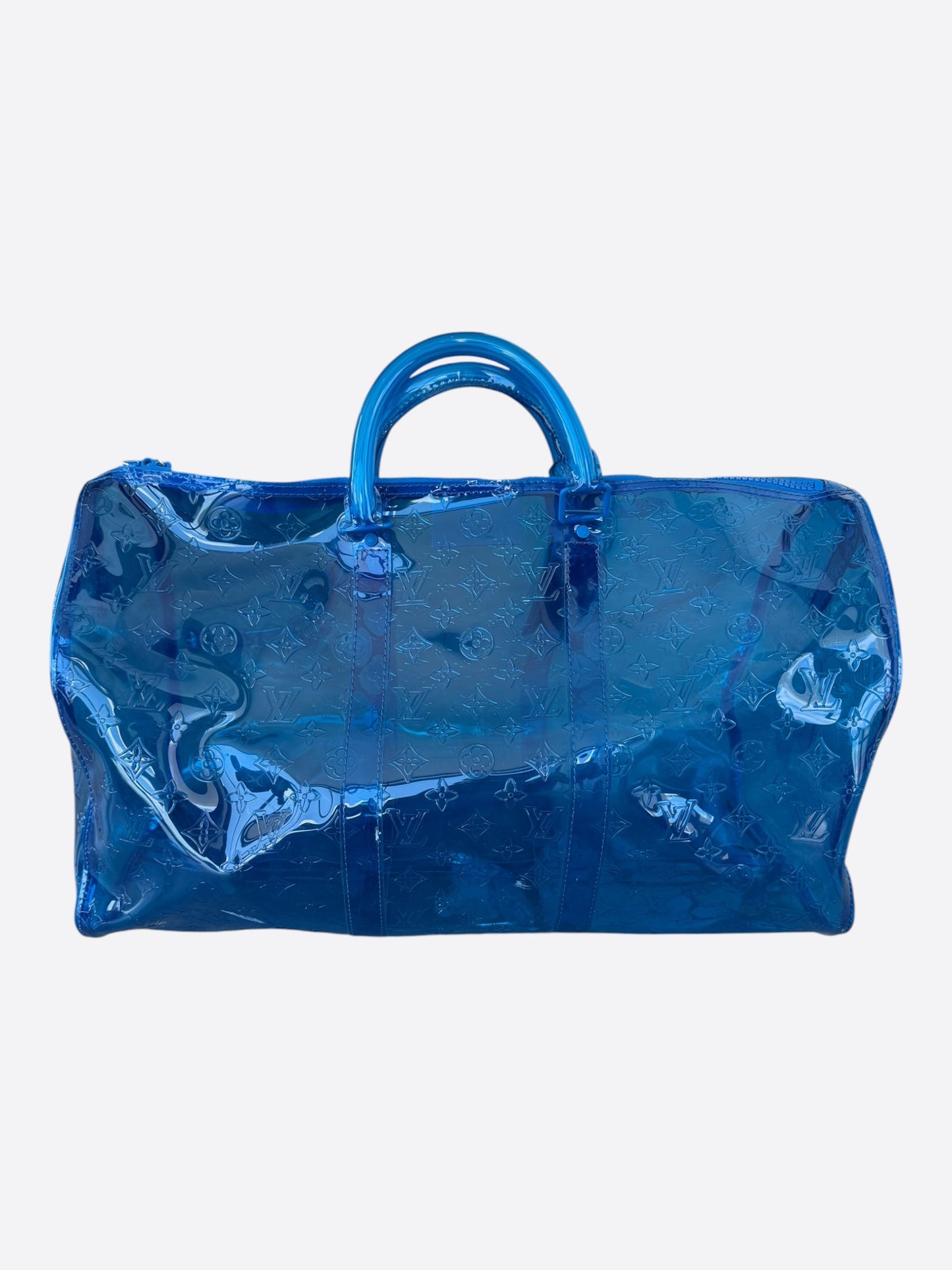 Louis Vuitton Blue Monogram Transparent Keepall 50