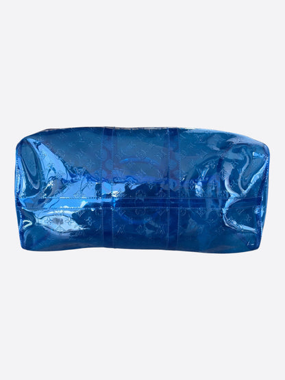 Louis Vuitton Blue Monogram Transparent Keepall 50
