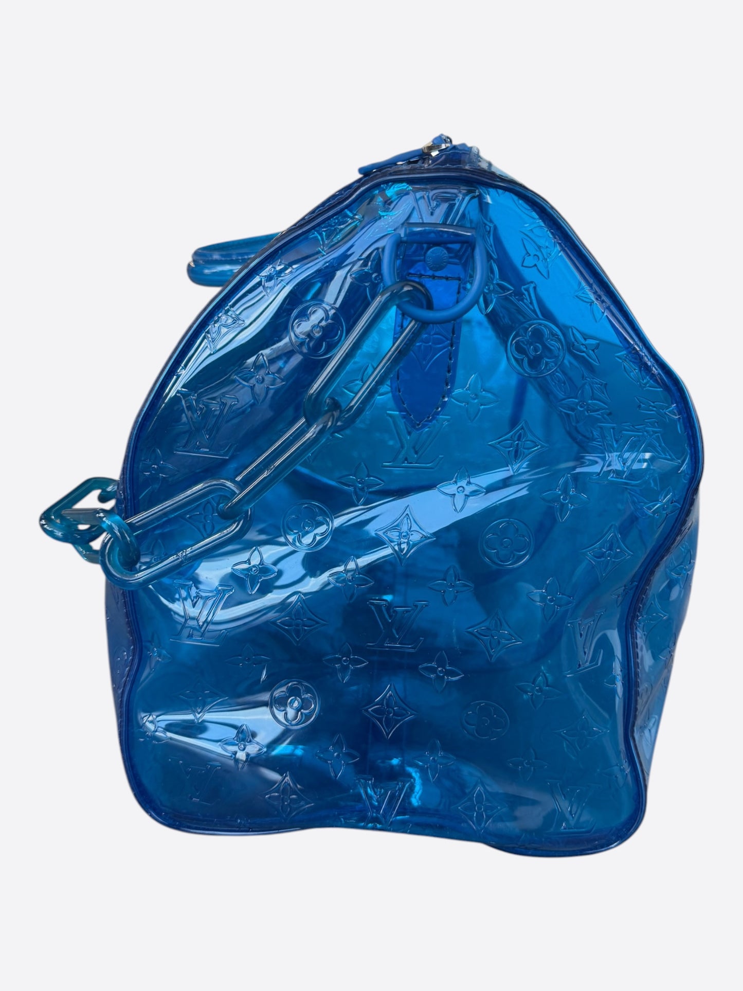 Louis Vuitton Blue Monogram Transparent Keepall 50