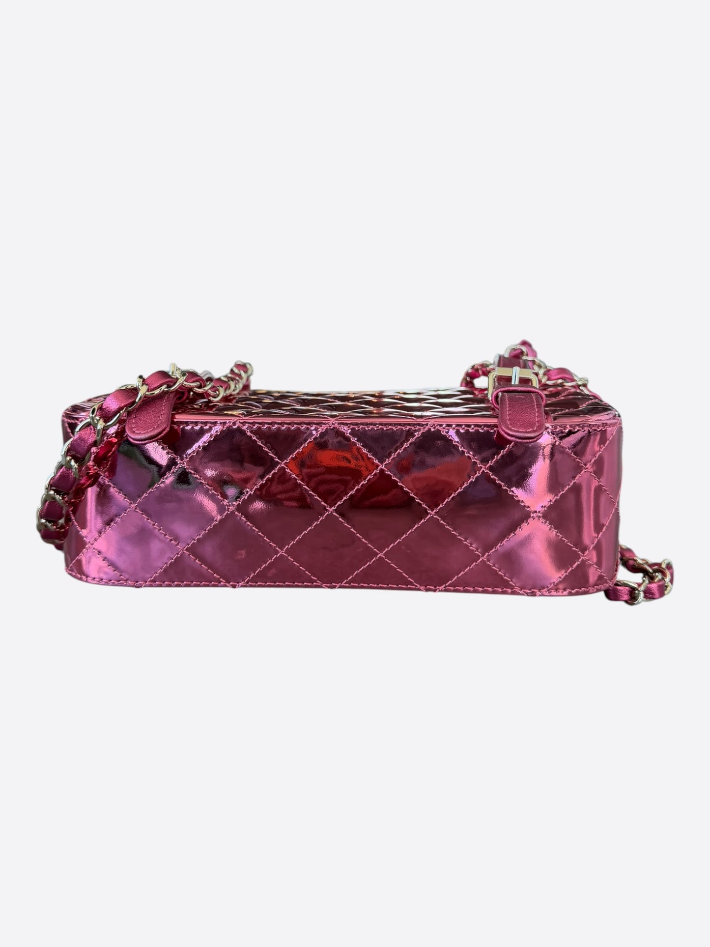 Chanel Pink Mirror Quilted Hollywood Boulevard Backpack