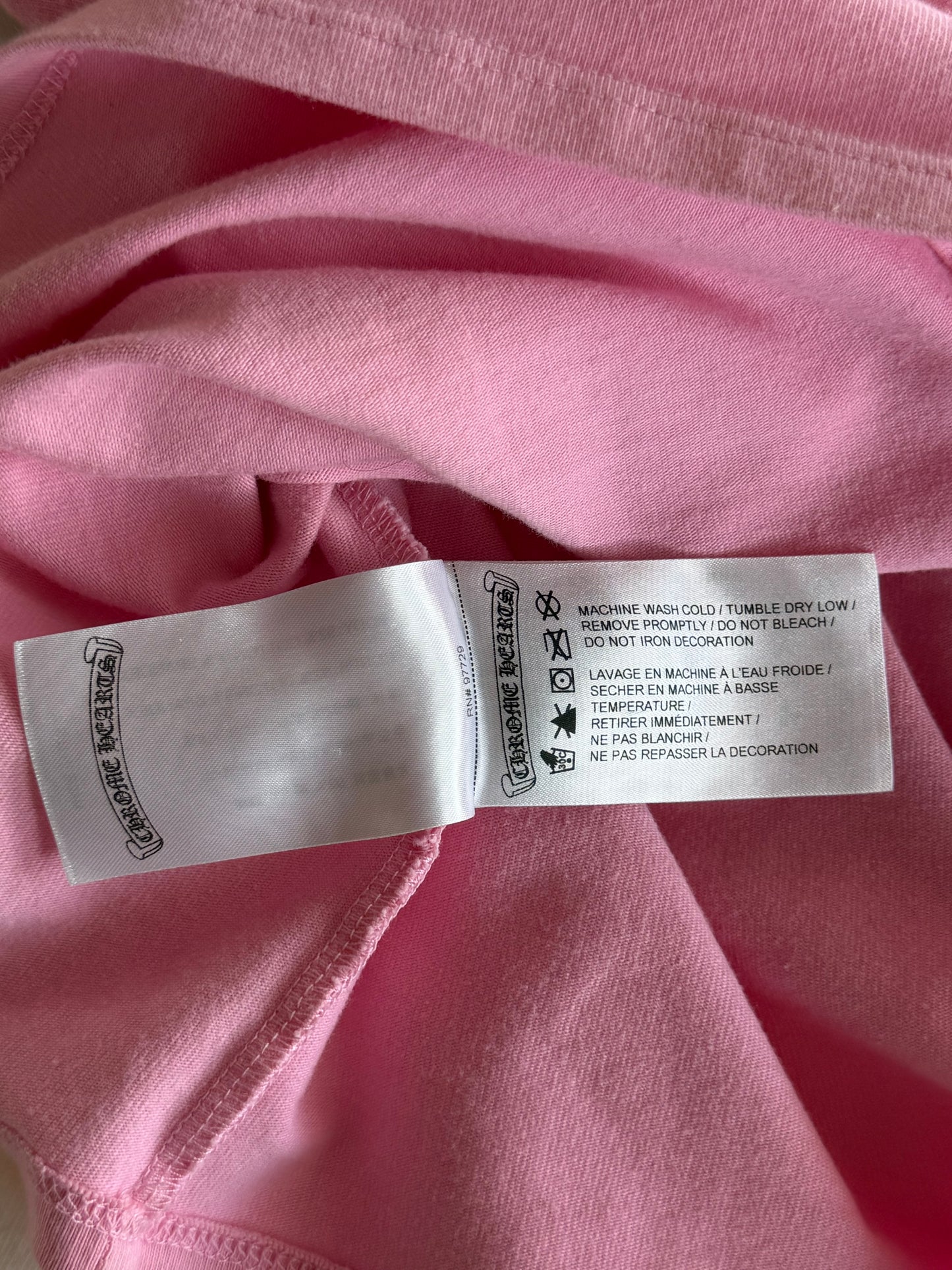 Chrome Hearts Matty Boy Pink Flame Women's Longsleeve Crop Top