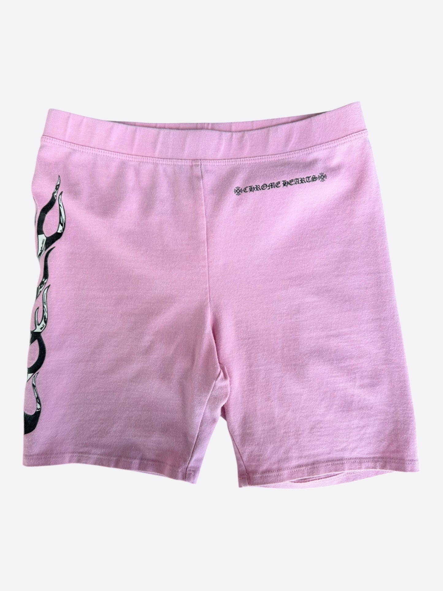 Chrome Hearts Matty Boy Pink Flame Biker Women's Shorts