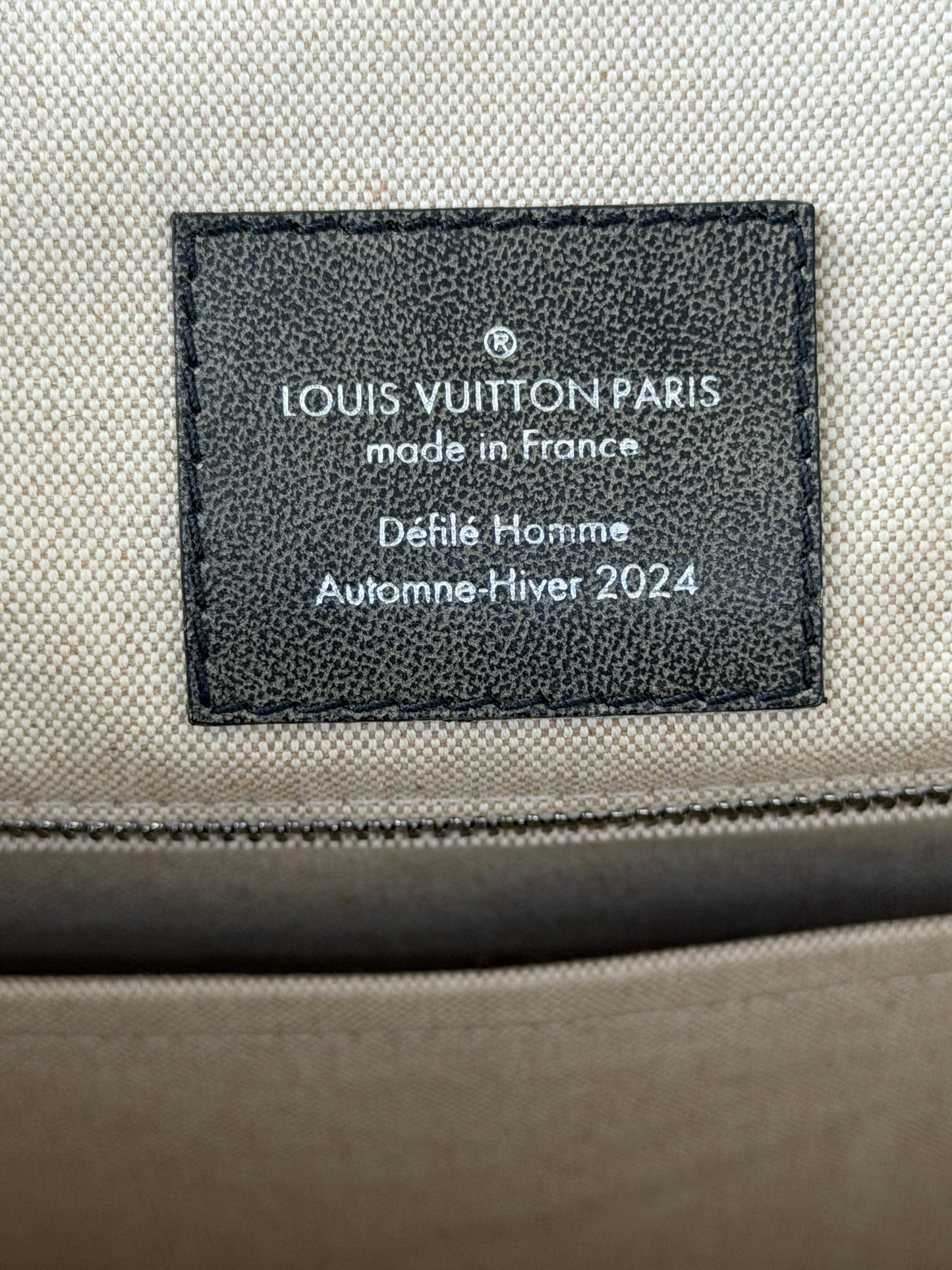 Louis Vuitton Black Brushed Monogram Christopher MM Backpack