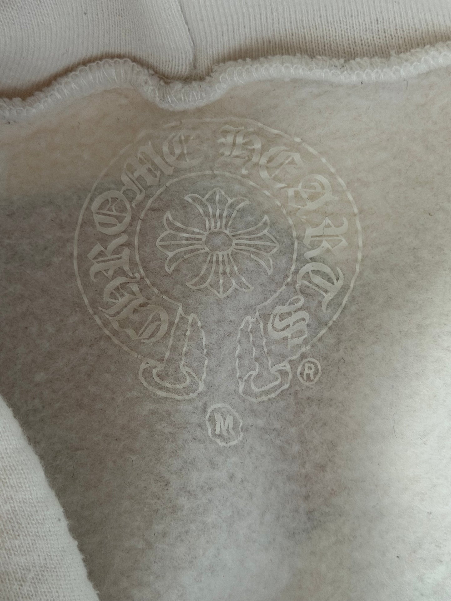 Chrome Hearts Matty Boy White & Red Horseshoe Chomper Hoodie