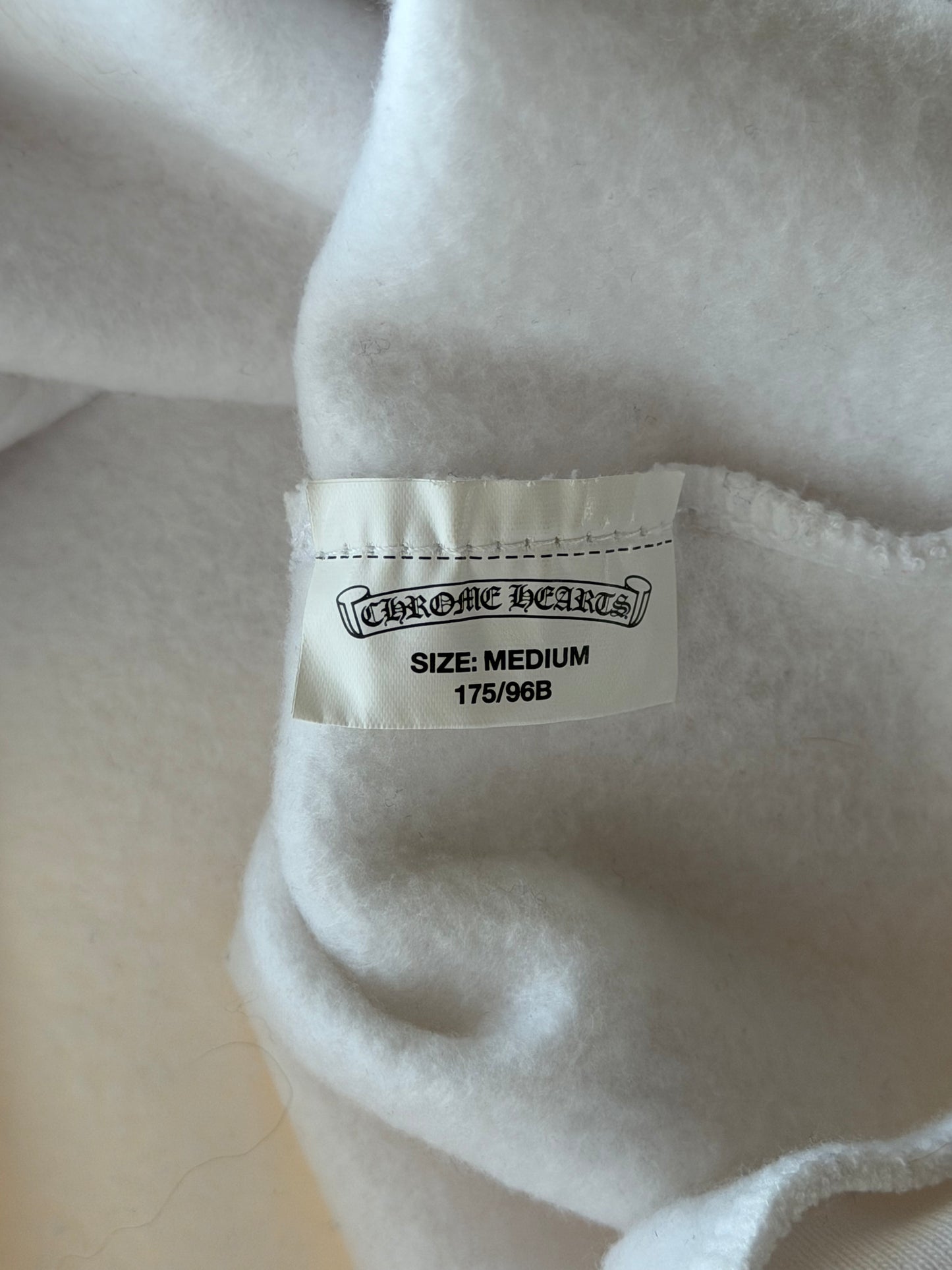 Chrome Hearts Matty Boy White & Red Horseshoe Chomper Hoodie