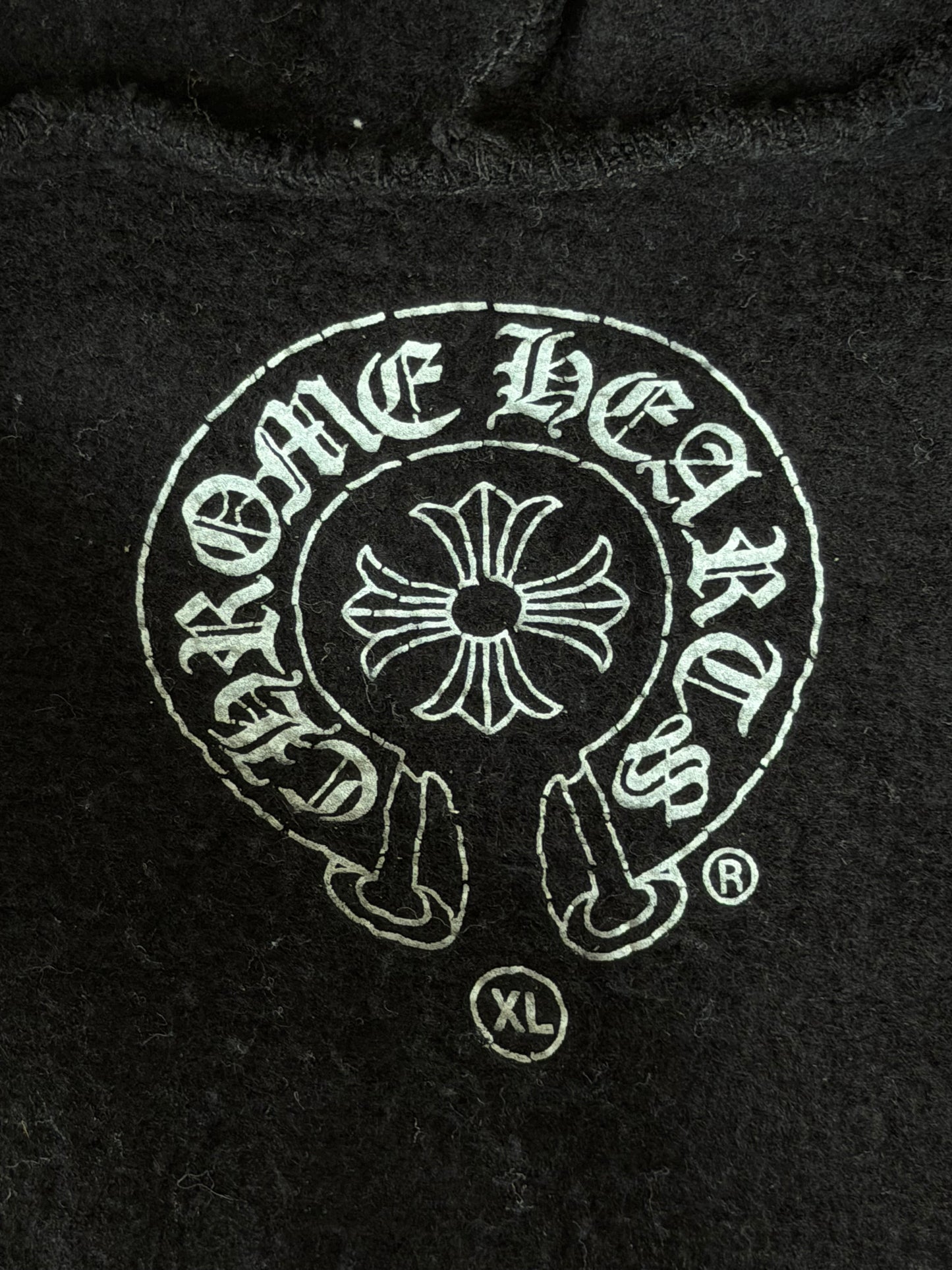 Chrome Hearts Black & White Eyechart Zip Up Hoodie
