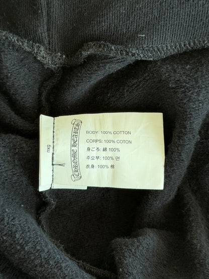 Chrome Hearts Black & White Scroll Logo Hoodie