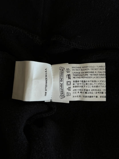 Chrome Hearts Black & White Scroll Logo Hoodie