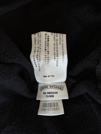 Chrome Hearts Black & White Scroll Logo Hoodie