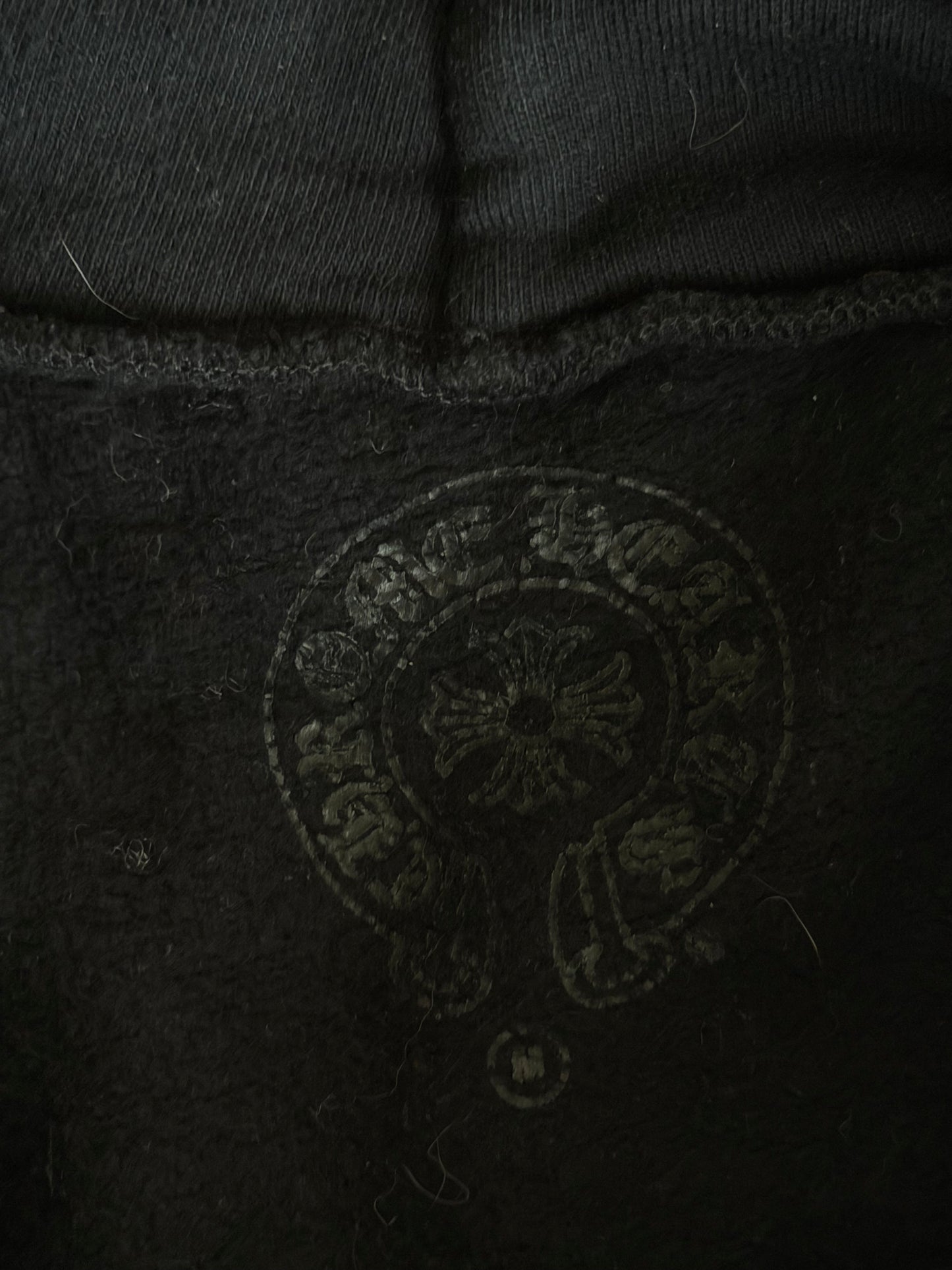 Chrome Hearts Black & White Horseshoe Logo Hoodie