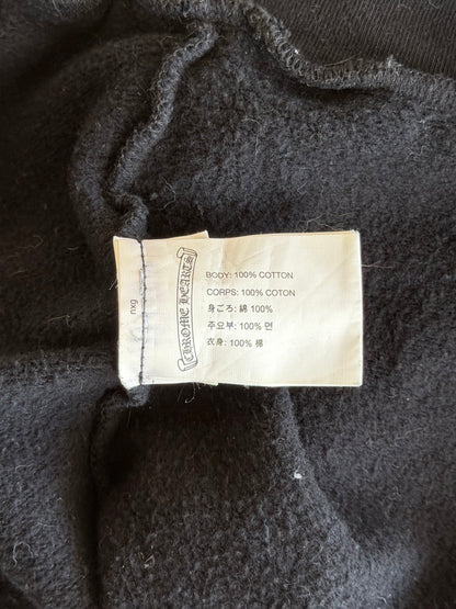 Chrome Hearts Black & White Horseshoe Logo Hoodie