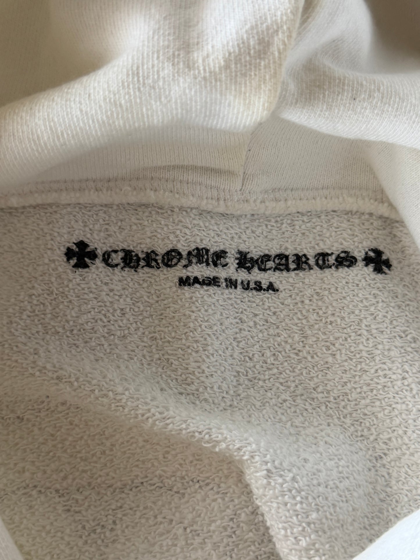 Chrome Hearts Matty Boy White Retro-Cycle Hoodie