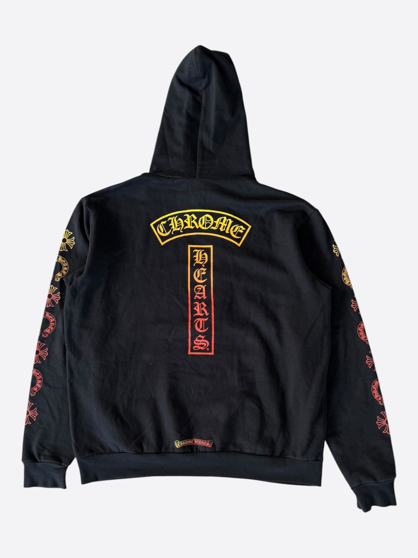 Chrome Hearts Black Gradient T-Bar Logo Hoodie