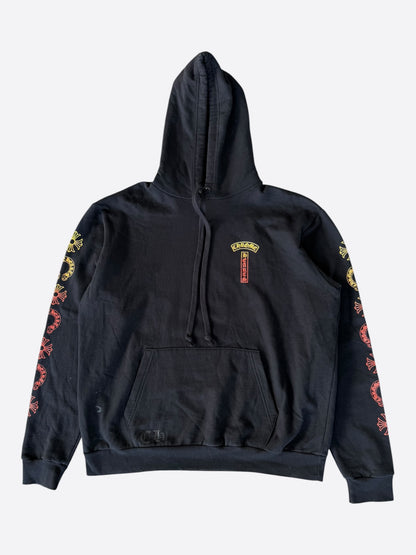 Chrome Hearts Black Gradient T-Bar Logo Hoodie