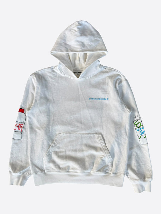 Chrome Hearts Matty Boy White Retro-Cycle Hoodie