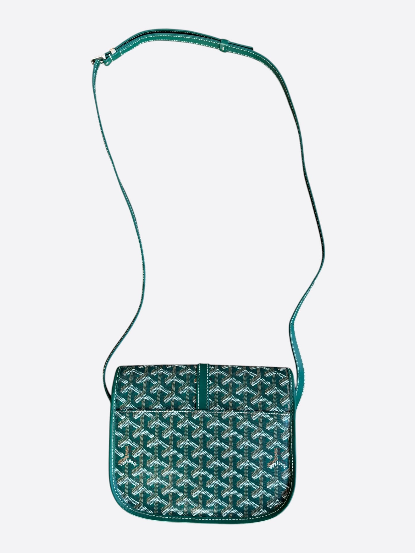 Goyard Green Belvedere MM Messenger Bag