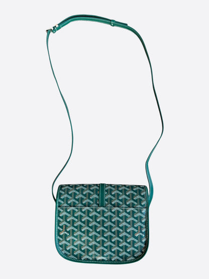 Goyard Green Belvedere MM Messenger Bag