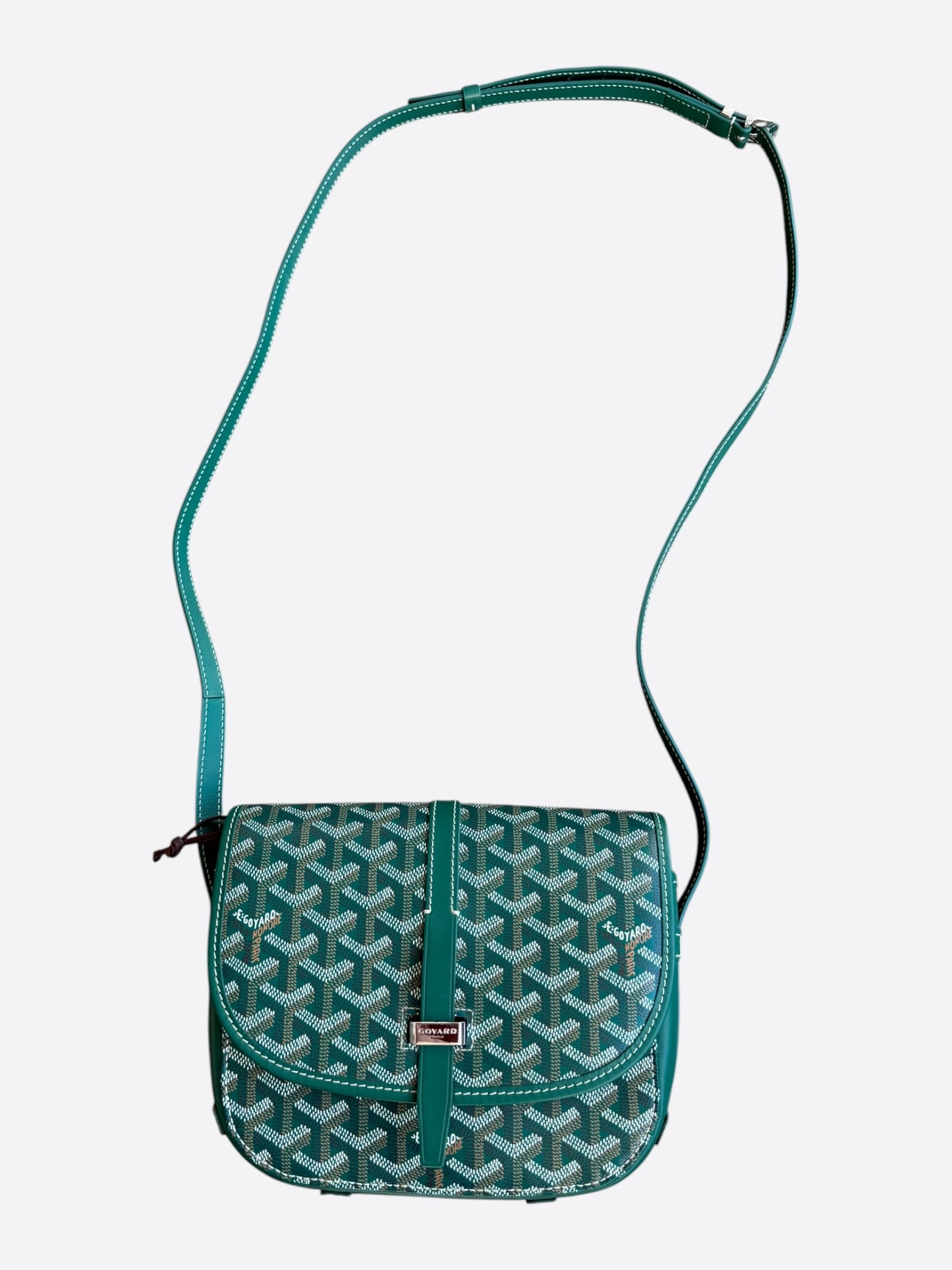Goyard Green Belvedere MM Messenger Bag