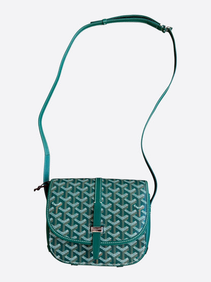 Goyard Green Belvedere MM Messenger Bag